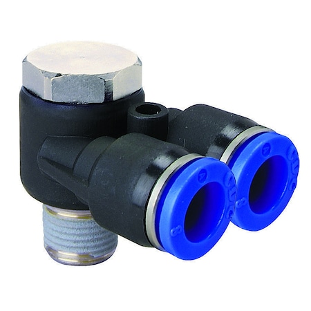 Technifit Fitting, PTC, Male Branch (A) Banjo, 4mm x M5 x 0.5 PA04-M5